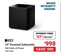 Visions Electronics KEF 10 Powered Subwoofer offer