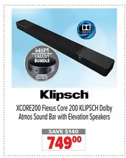 2001 Audio Video XCORE200 Klipsch Flexus Core 200 KLIPSCH Dolby Atmos Sound Bar with Elevation Speakers offer