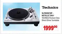 2001 Audio Video SL1500CSP - Technics METALLIC GREY TECHNICS Premium Class Direct Drive Turntable offer
