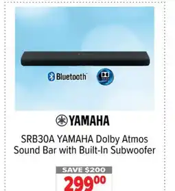 2001 Audio Video SRB30A YAMAHA Dolby Atmos Sound Bar with Built-In Subwoofer offer