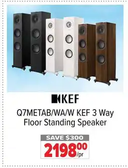 2001 Audio Video Q7METAB/WA/W KEF 3 Way Floor Standing Speaker offer