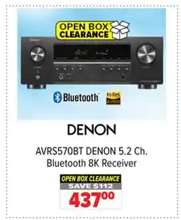 2001 Audio Video AVRS570BT DENON 5.2 Ch. Bluetooth 8K Receiver offer
