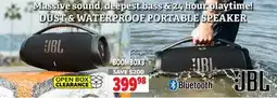 2001 Audio Video BOOMBOX3 JBL DUST & WATERPROOF PORTABLE SPEAKER offer