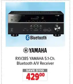 2001 Audio Video RXV385 YAMAHA 5.1-Ch. Bluetooth A/V Receiver offer