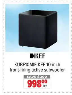 2001 Audio Video KUBE10MIE KEF 10-inch front-firing active subwoofer offer