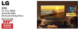 2001 Audio Video SC9S 3.1. 3-Ch. 400W Sound Bar IMAX Enhanced & Dolby Atmos offer