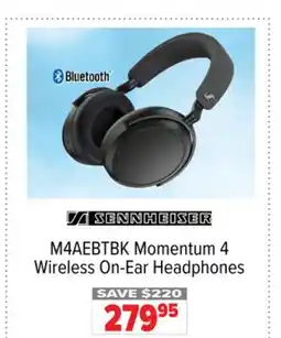 2001 Audio Video M4AEBTBK Sennheiser Momentum 4 Wireless On-Ear Headphones offer