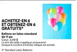 Michaels Ballons en latex standard de 11 po offer