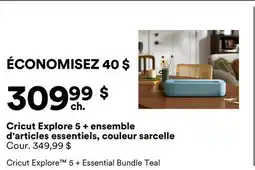 Michaels Cricut Explore 5 + ensemble d'articles essentiels, couleur sarcelle offer