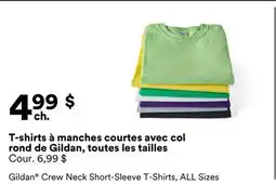 Michaels T-shirts à manches courtes avec col rond de Gildan, toutes les tailles offer