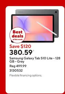 Staples Samsung Galaxy Tab S10 Lite - 128 GB - Grey offer