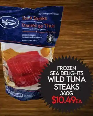 Fiesta Farms FROZEN SEA DELIGHTS WILD TUNA STEAKS offer