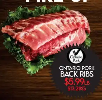Fiesta Farms ONTARIO PORK BACK RIBS offer