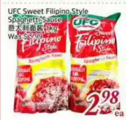 Tone Tai Supermarket UFC Sweet Filipino Style Spaghetti Sauce offer