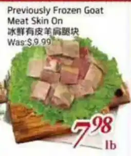 Tone Tai Supermarket Previously Frozen Goat Meat Skin On offer