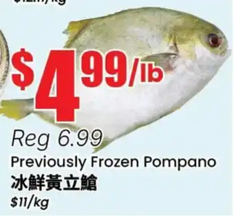 Terra Foodmart Previously Frozen Pompano offer