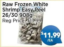 Blue Sky Supermarket Raw Frozen White Shrimp Easy Peel 26/30 offer