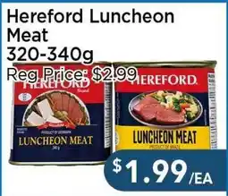 Blue Sky Supermarket Hereford Luncheon Meat offer