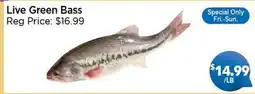 Blue Sky Supermarket Live Green Bass offer