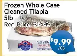 Blue Sky Supermarket Frozen Whole Case Cleaned Tilapia offer