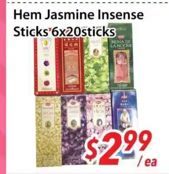 Bestco Food Mart Hem Jasmine Insense Sticks 6x20sticks offer