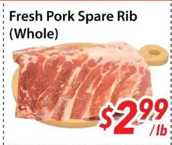 Bestco Food Mart Fresh Pork Spare Rib (Whole) offer