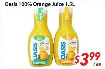 Bestco Food Mart Oasis 100% Orange Juice offer