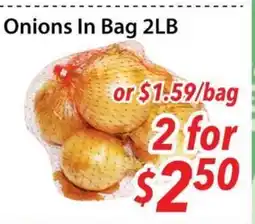 Bestco Food Mart Onions In Bag 2LB offer
