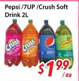 Bestco Food Mart Pepsi / 7UP / Crush Soft Drink offer