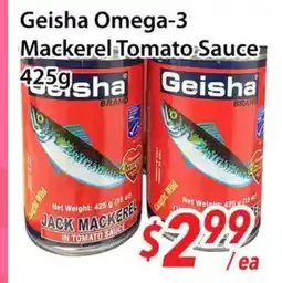 Bestco Food Mart Geisha Omega-3 Mackerel Tomato Sauce offer