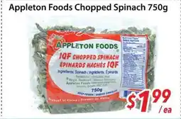 Bestco Food Mart Appleton Foods Chopped Spinach offer