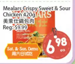 Fresh Palace Supermarket Mealars Crispy Sweet & Sour Chicken offer