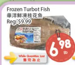 Fresh Palace Supermarket Frozen Turbot Fish offer