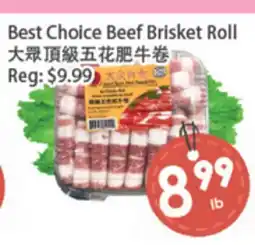 Fresh Palace Supermarket Best Choice Beef Brisket Roll offer