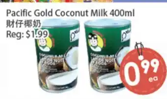 Fresh Palace Supermarket Pacific Gold Coconut Milk offer