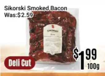 Nations Fresh Foods Sikorski Smoked Bacon offer