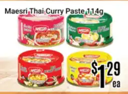 Nations Fresh Foods Maesri Thai Curry Paste offer