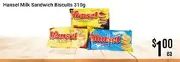 Nations Fresh Foods Hansel Milk Sandwich Biscuits offer