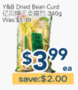 Oceans Fresh Food Market Y&B Dried Bean Curd offer
