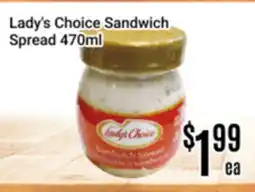 Nations Fresh Foods Lady's Choice Sandwich Spread offer