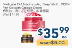 Oceans Fresh Food Market Medicube TXA Niacinamide, Deep Vita C, PDRN Pink Collagen Capsule Cream offer