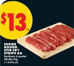No Frills Inside round stir fry strips AA offer