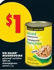 No Frills No name mushrooms offer