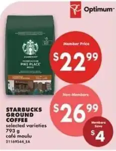 No Frills Starbucks ground coffee offer