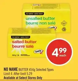 Shoppers Drug Mart No name butter offer