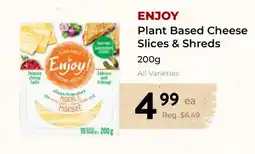 Marche Leo's ENJOY Plant Based Cheese Slices & Shreds offer