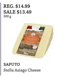 The Big Carrot SAPUTO Stella Asiago Cheese offer