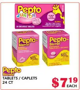 MVR Cash & Carry Pepto Bismol TABLETS / CAPLETS offer