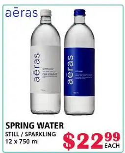 MVR Cash & Carry SPRING WATER offer