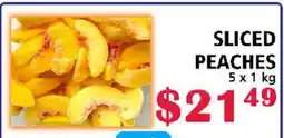 MVR Cash & Carry SLICED PEACHES offer